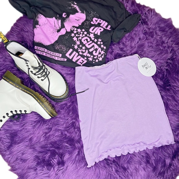 YOUR OWN OLIVIA RODRIGO INSPIRED PURPLE SKIRT  LOT!! - Picture 3 of 8